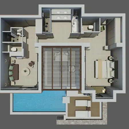 Villa Eagles Halkidiki Residential 3 Bedroom Pool With Private Garden *